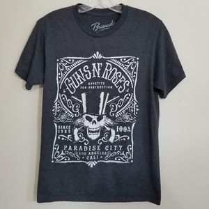 Guns n' Roses Paradise City Gray Crew Neck Tee